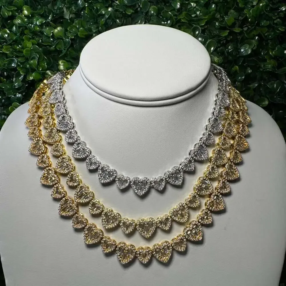 Gold Heart Chain Necklace 16 Inch